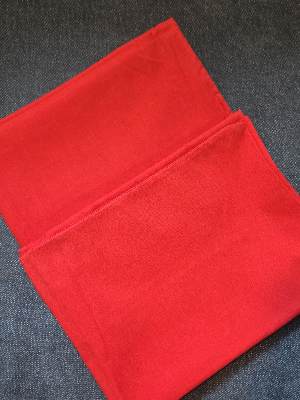 Red Solid Cotton-Pillow cases - Classic Comfort